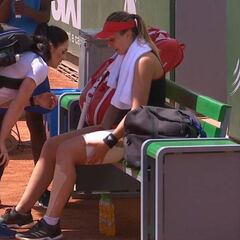 Badosa abandona por culpa de una lesión en el muslo izquierdo