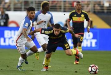 James se estrena con gol en la Copa América Centenario