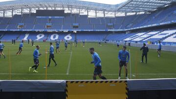 Entrenamiento Deportivo de La Coruña. Lucas Pérez Riazor