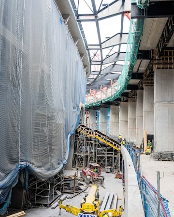 Imgenes de las obras en el interior del estadio del Ftbol Club Barcelona.