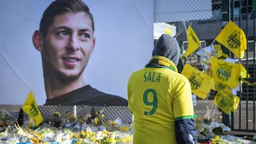 Foto de homenaje a Emiliano Sala, fallecido en 2019.