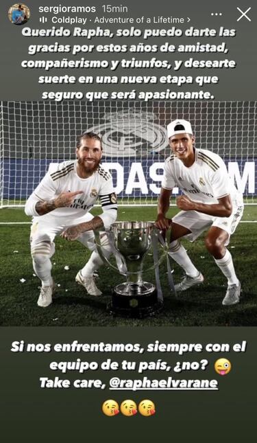 Ramos ‘avisa’ a Varane