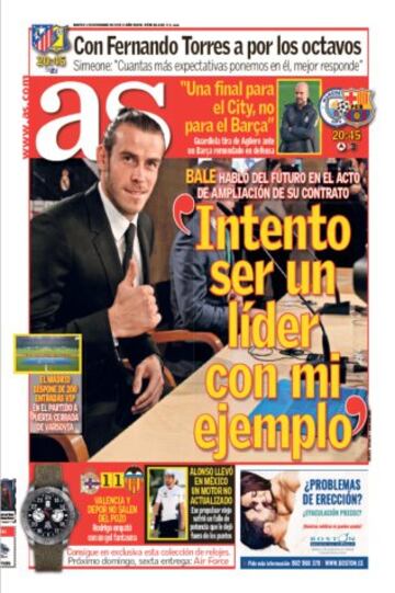 Las portadas de AS de noviembre