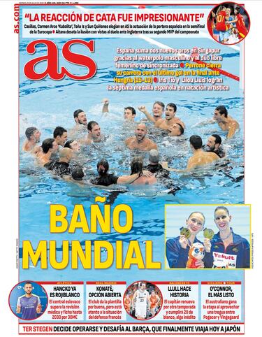 Las portadas de AS de julio