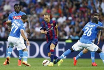 Andrés Inesta, Walter Gargano y Kalidou Koulibaly.