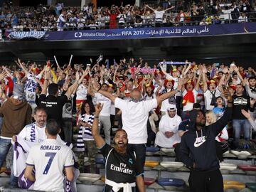 Great atmosphere at the Zayed Sports City Stadium.