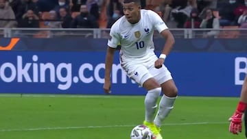 La acción que 'delató' a Mbappé en el fuera de juego del 1-2