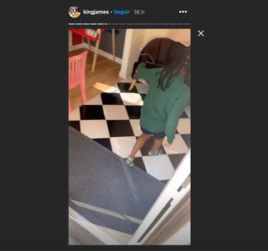 LeBron James regala a su hija una rplica de su casa para sus tardes de juego