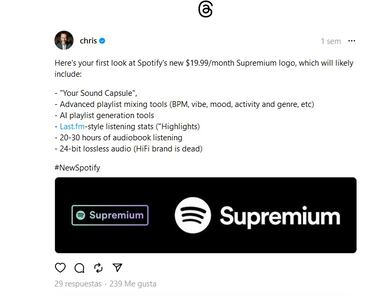 Así es la nueva suscripción Supremium de Spotify: cuánto cuesta y diferencias