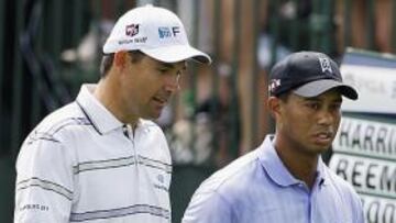 <b>LÍDER.</b> Tiger Woods arranca como líder provisional hacia su quinto título.