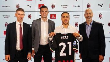 De manera oficial, AC Milan se despide de Serguiño Dest y le desea buena suerte en su camino.