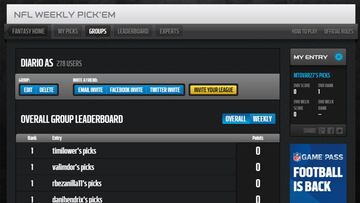 Juega con nosotros a la quiniela de la NFL 2018 en nfl.com