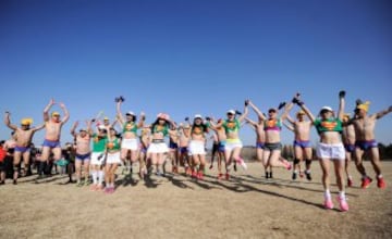 La Half-Naked Marathon es una iniciativa para reivindicar una mayor concienciación con el medio ambiente en Beijing.