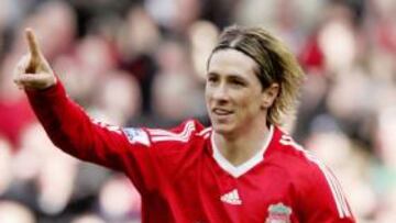 Torres, con el Liverpool.