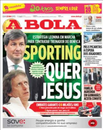 Portadas de la prensa deportiva