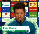 Diego Simeone lamentó los incidentes de la Libertadores