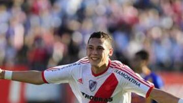 <b>JOYA. </b>Ocampos está destacando como volante izquierdo de River.