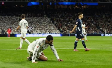 Indignación en el Madrid por el codazo de Borja Iglesias a Bellingham