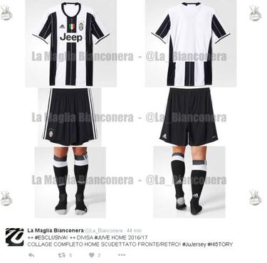 Filtran el diseño de la camiseta de la Juventus para la 2016/17