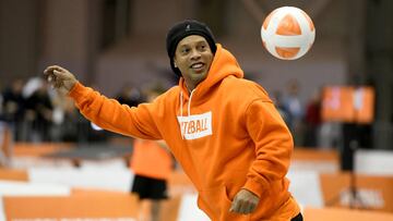 Ronaldinho, durante un acto publicitario en Budapest.