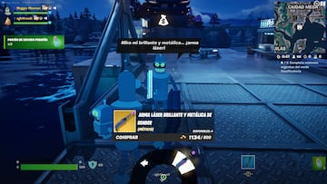 fortnite futurama arma mitica arma laser brillante y metalica de bender