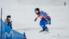 Andrea Seijas y Álvaro Romero, campeones de España de snowboardcross en Sierra Nevada