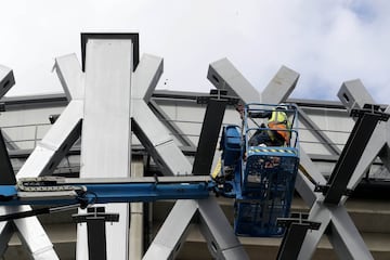 Little-by-little the 'new' Bernabéu is taking shape in the Spanish capital as the reconstruction works continue for the future home of Los Blancos.