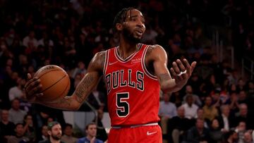 Chicago Bulls' Derrick Jones Jr. is the fifth player on the team to enter the NBA's health and safety protocols, furthering concern about an outbreak.