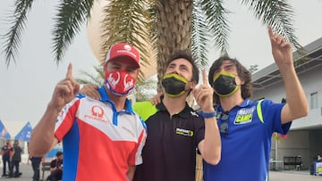 La saga Nieto en Losail: Fonsi, Pablo y Gelete.