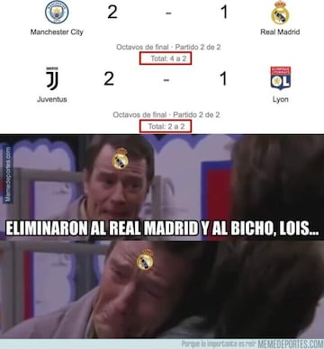 Los memes más divertidos del Manchester City-Real Madrid