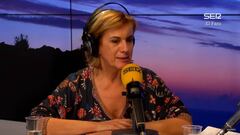 La periodista Gemma Nierga en el programa de La SER &quot;El faro&quot; de Marta Torres el 12 de febrero del 2019, d&iacute;a en el que firm&oacute; su regreso a la cadena un a&ntilde;o despu&eacute;s de ser despedida tras 30 a&ntilde;os trabajando en ella.