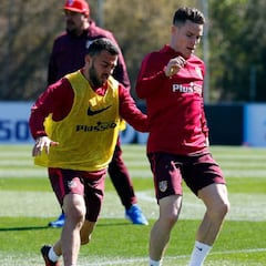 Buena noticia en el Atlético: Gameiro volvió al grupo