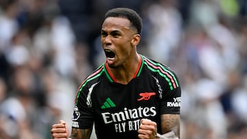 Además de marcar el gol del triunfo, Gabriel Magalhaes, también fue determinante en la zaga para mantener el cero del Arsenal ante Tottenham.