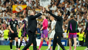 Ancelotti y su hijo Davide.