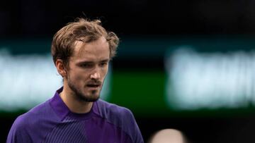 PARIS, FRANCE - NOVEMBER 02: Daniil MEDVEDEV during the day 3 of the ATP Masters 1000 Rolex Paris Masters on November 2, 2022 in Paris, France. (Photo by Tnani Badreddine/DeFodi Images via Getty Images)