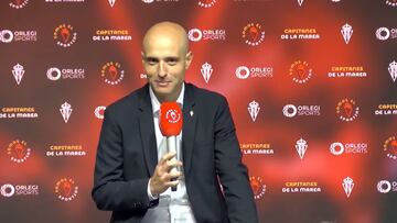 08-08-24. DAVID GUERRA, PRESIDENTE EJECUTIVO DEL SPORTING, EN UNA COMPARECENCIA ANTE LOS MEDIOS.