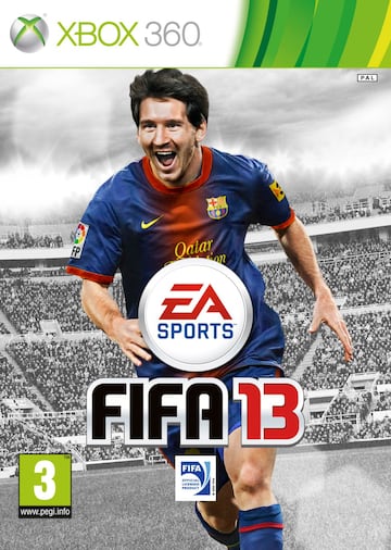 Leo Messi no comparte portada en España. El jugador fue el rostro de FIFA 13. 