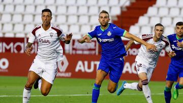 Borja Mayoral en su debut esta pretemporada en Albacete.