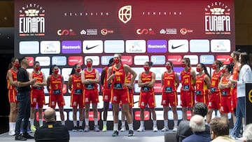 17/05/21 BALONCESTO PRESENTACION ACTO OBJETIVO EUROPA FEB SEDE ENDESA SELECCION ESPAÑOLA FEMENINA