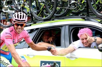 Giro de Italia de 2015. Alberto Contador y Oleg Tinkov.