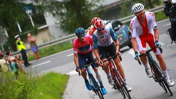 Un integrante del Lotto Sounda, durante la Vuelta a Polonia.