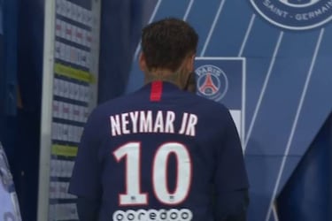 Lío en la vuelta de Neymar: se marchó directo al vestuario