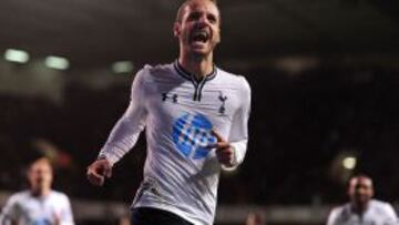 Soldado celebra el tanto de la victoria ante el Hull City.