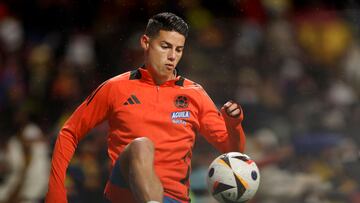 James Rodríguez con la selección Colombia.