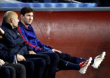 Lionel Messi no fue titular ante el PSG.