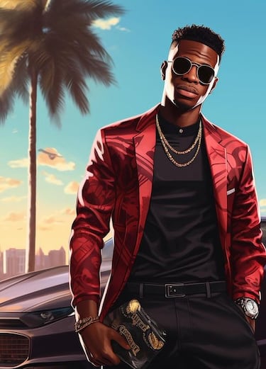 Chat GPT recrea a jugadores de fútbol estilo GTA 6: así se vería Bellingham, Cristiano o Messi