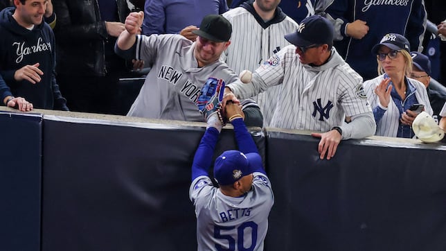 Who are the Yankees fans who grabbed Mookie Betts and are banned from attending Game 5?