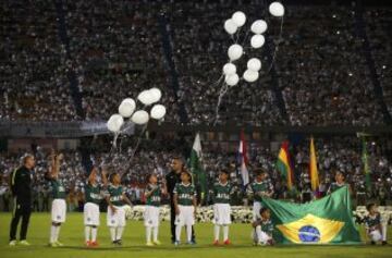 El emocionante homenaje de Atlético Nacional al Chapecoense