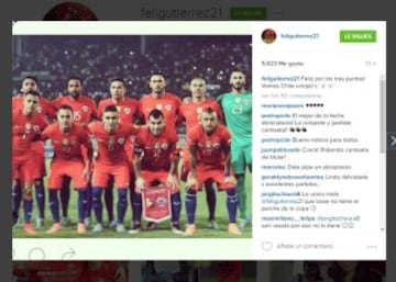 La Roja festeja en redes sociales