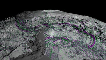 Montañas submarinas por altimetría